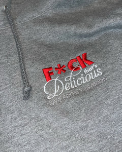 F*CK THAT'S DELICIOUS "LIVE FROM THE MOON" DARK HEATHER GRAY HOODIE
