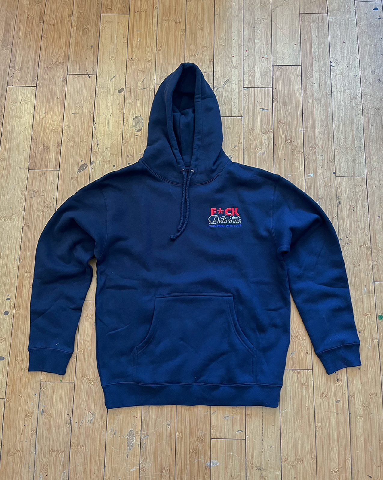 F*CK THAT'S DELICIOUS "FROM PARIS WITH LOVE" NAVY BLUE HOODIE
