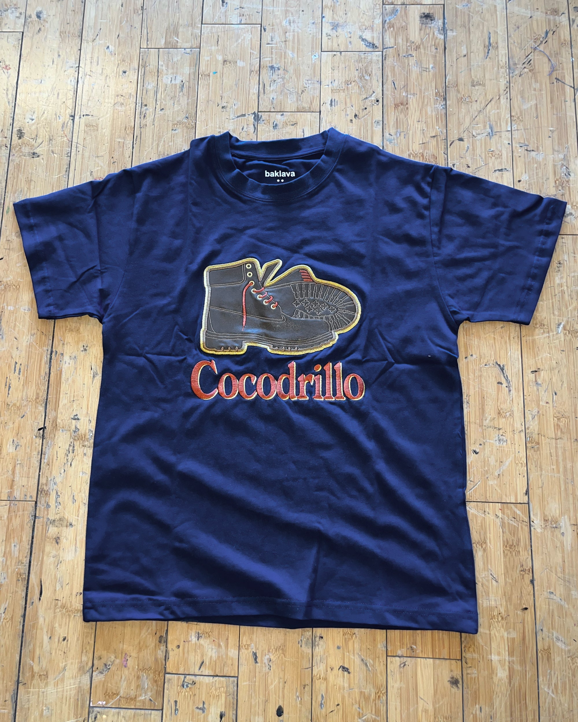 COCODRILLO BOOTS T-SHIRT (NAVY)